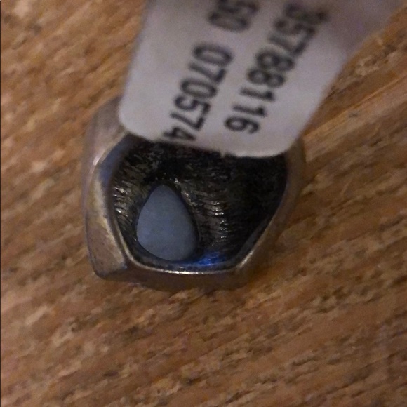 Free People silver rustic stone ring - Picture 5 of 5